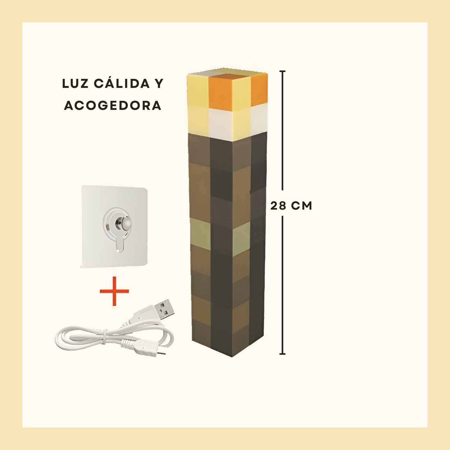 Antorcha de minecraft LED